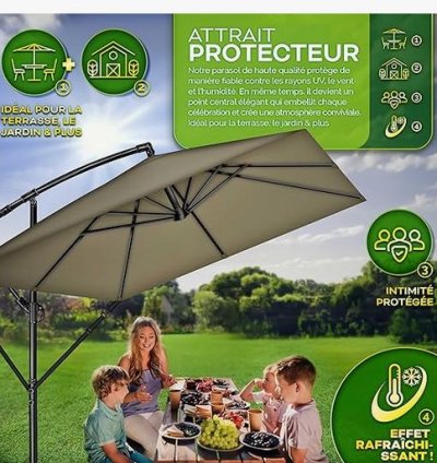 PARASOLS CARRÉS 235X235