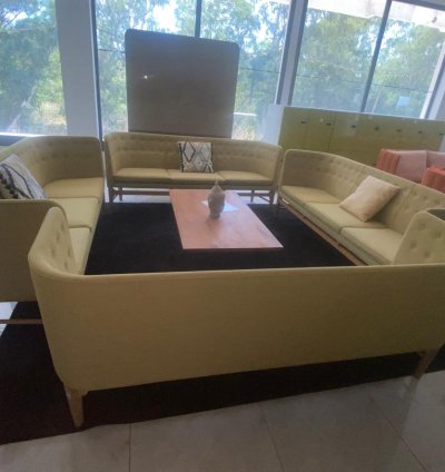 Ensemble de Salon Modulaire – Canapés Design Jaune Citron