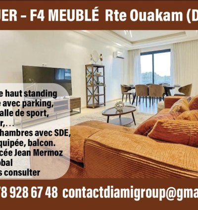 Appartement F4 Meublé de Standing – Route de Ouakam, Dakar