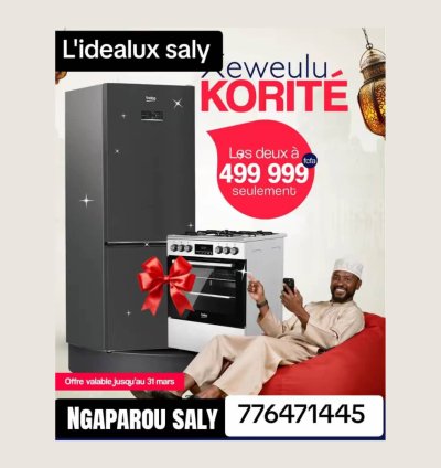 ✨ PROMO XÉWEUL KORITÉ : Équipez votre cuisine avec L'Idealux Saly ! 🌙