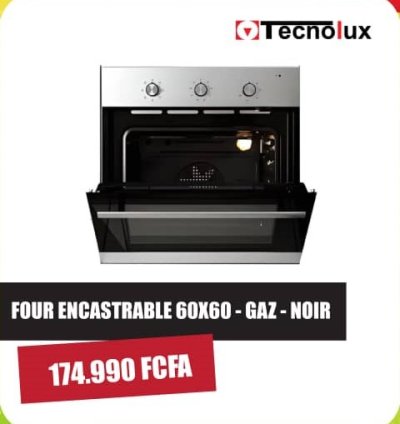 Four Encastrable Tecnolux - 60x60 Gaz - Noir