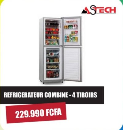 Réfrigérateur Combiné Astech - 4 Tiroirs